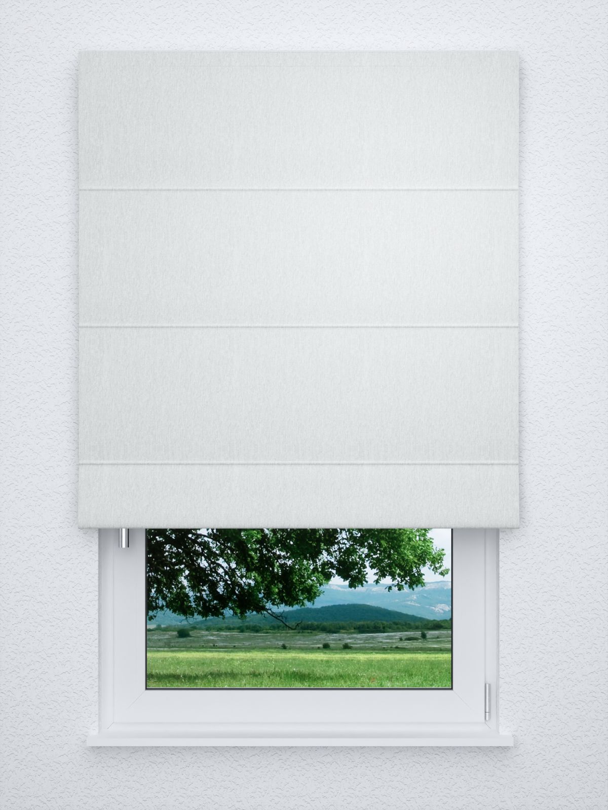 Raffrollo classic in weiß