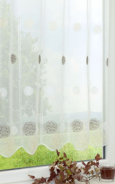 Scheibengardine von Lysel - Wollknäuel