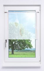 rotbraun Vorschau Plauener Spitze® - exklusiver Scheibenhänger Arrazola #1W in Reinweiß rotbraun