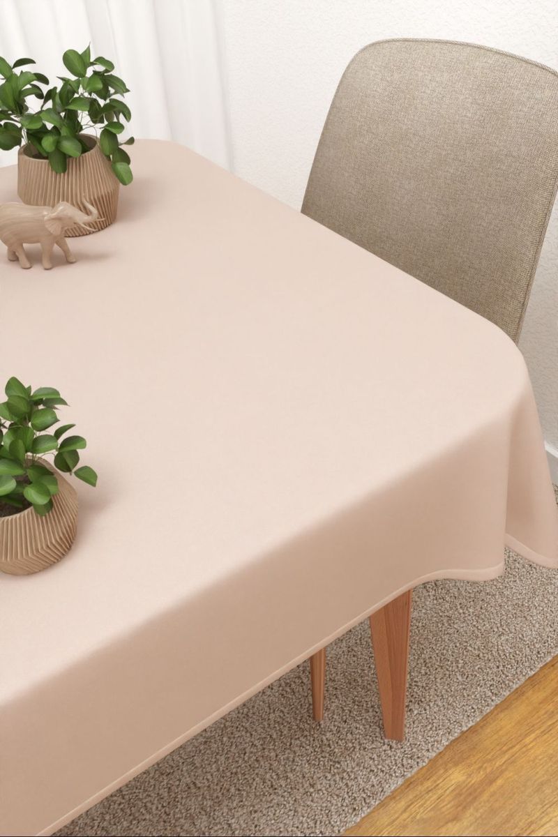 Tischdecke eckig in Rosa