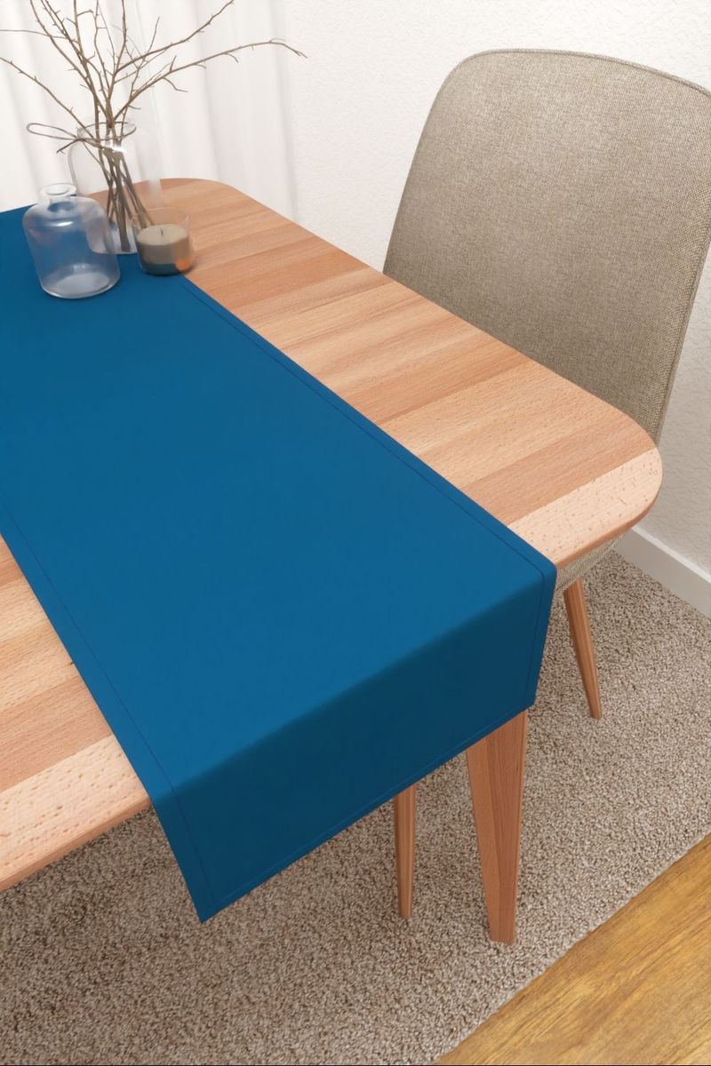 Tischlufer in Blau
