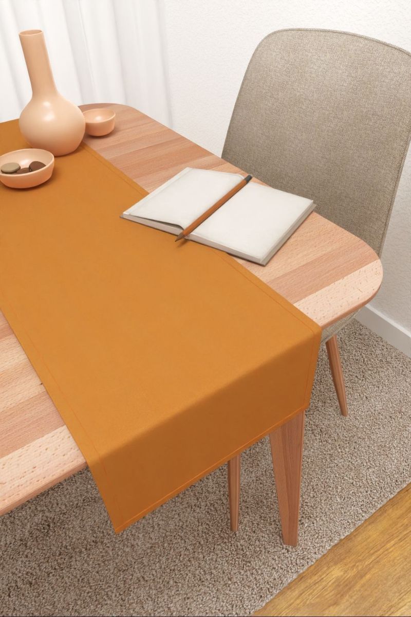 Tischlufer in Orange