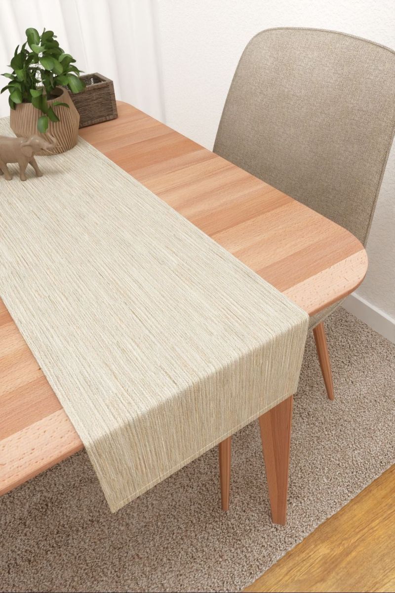 Tischlufer in beige