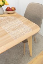 rohweiß Vorschau Riona #1W Plauener Spitze® - Deckchen in Rot rohweiß