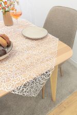 rohweiß Vorschau Riona #1W Plauener Spitze® - Tischdecke in Grau rohweiß