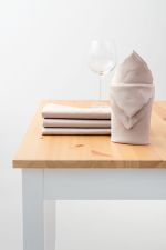 graubeige Vorschau Punktdesign #2M von Lysel - SET Damastservietten graubeige