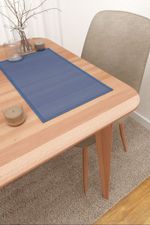 Vorschau Santani #3J von Lysel - Platzdeckchen in rehbraun enzianblau