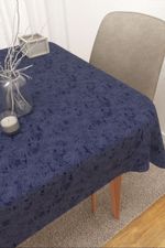 Vorschau Rosebud #3J von Lysel - Tischdecke eckig in wei enzianblau