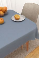 Vorschau Scuro #3J von Lysel - Tischdecke eckig in dunkelbraun blaugrau