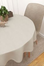 Vorschau Varto  #3J von Lysel - Tischdecke rund in blassgrn beige