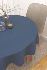 Vorschau Varto  #3J von Lysel - Tischdecke rund in blassgrn enzianblau