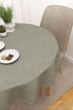 Vorschau Balancan  #3J von Lysel - Tischdecke rund in braunbeige grau