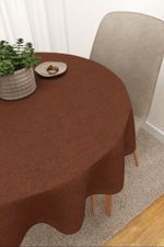 Vorschau Balancan  #3J von Lysel - Tischdecke rund in braunbeige terra