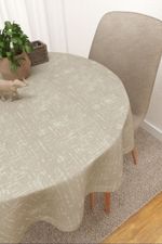 Vorschau Culiacan #3J von Lysel - Tischdecke rund in perlwei beige