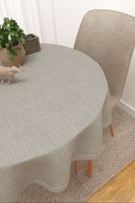 Vorschau Malaga #3J von Lysel - Tischdecke rund in grau braunbeige