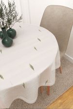 Vorschau Ayala #3J von Lysel - Tischdecke rund in beige grn