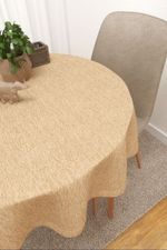 Vorschau Mazatlan #3J von Lysel - Tischdecke rund in perlwei beige