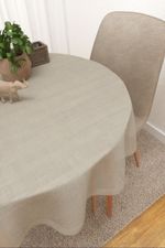 Vorschau Ninou #3J von Lysel - Tischdecke rund in rohwei beige