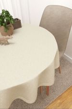 Vorschau Santana #3J von Lysel - Tischdecke rund in beige elfenbein