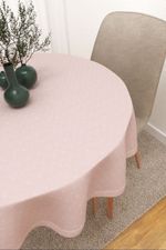 Vorschau Santana #3J von Lysel - Tischdecke rund in beige rosa