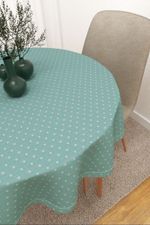 Vorschau Santana #3J von Lysel - Tischdecke rund in beige trkis