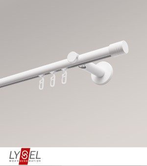 Lysel - SET Opal Innenlauf 160cm Trger offen mit Endstcke Zylinder in Wei