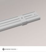 grau Vorschau SET Vorhangschiene 115cm mit 3 Innenläufen für Deckenmontage in Grau #1W grau