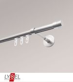 edelstahl-optik Vorschau Lysel - SET Opal Innenlauf 200cm Träger geschlossen mit Endstücke Zylinder in Weiß #1W edelstahl-optik