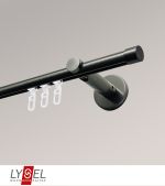 titan Vorschau Lysel - SET Opal Innenlauf 320cm Träger offen mit Endstücke Kappe in Edelstahl-Optik #1W titan