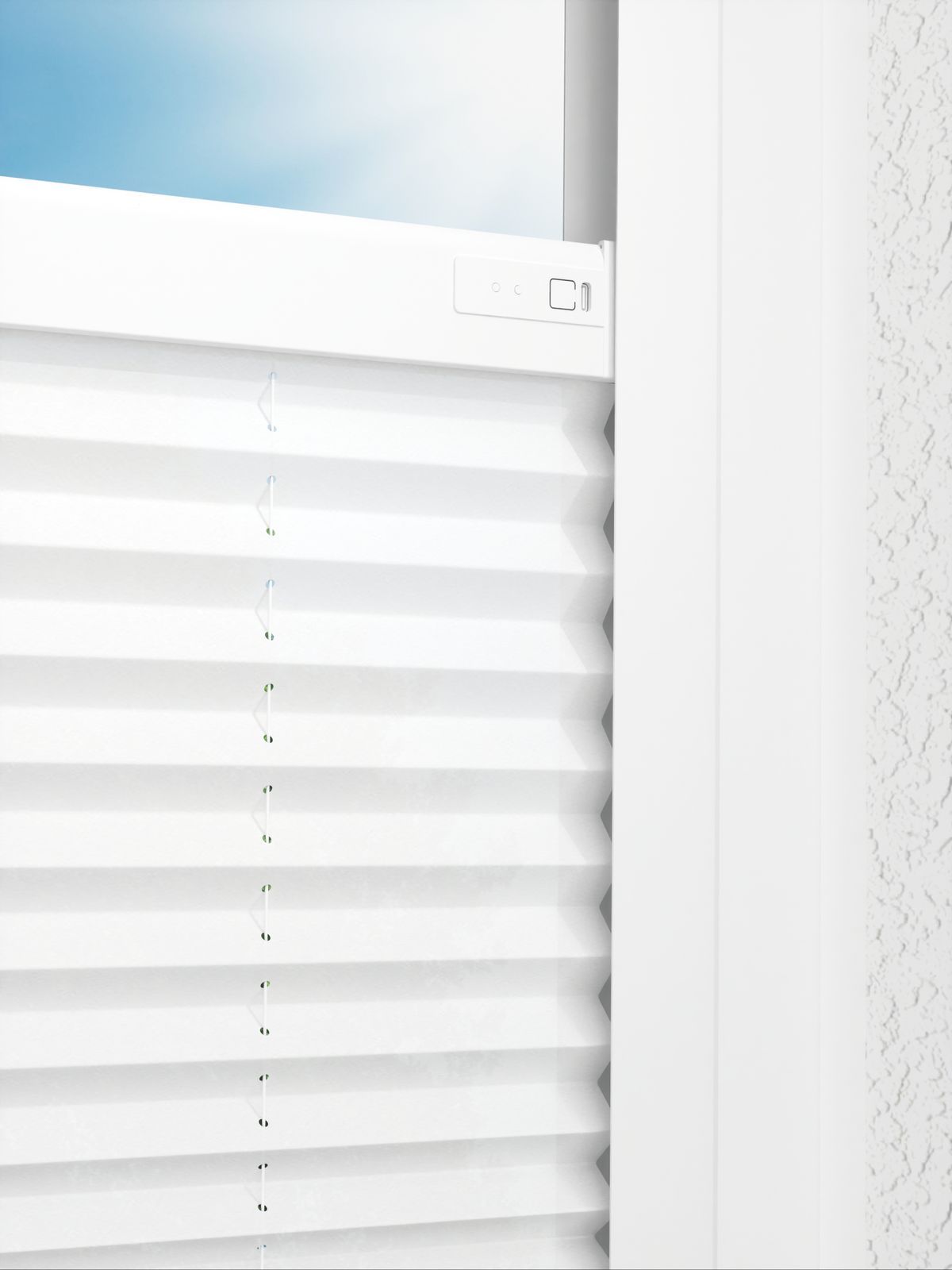 Detailansicht LYSEL HOME Plissee 205A Elva Krepp