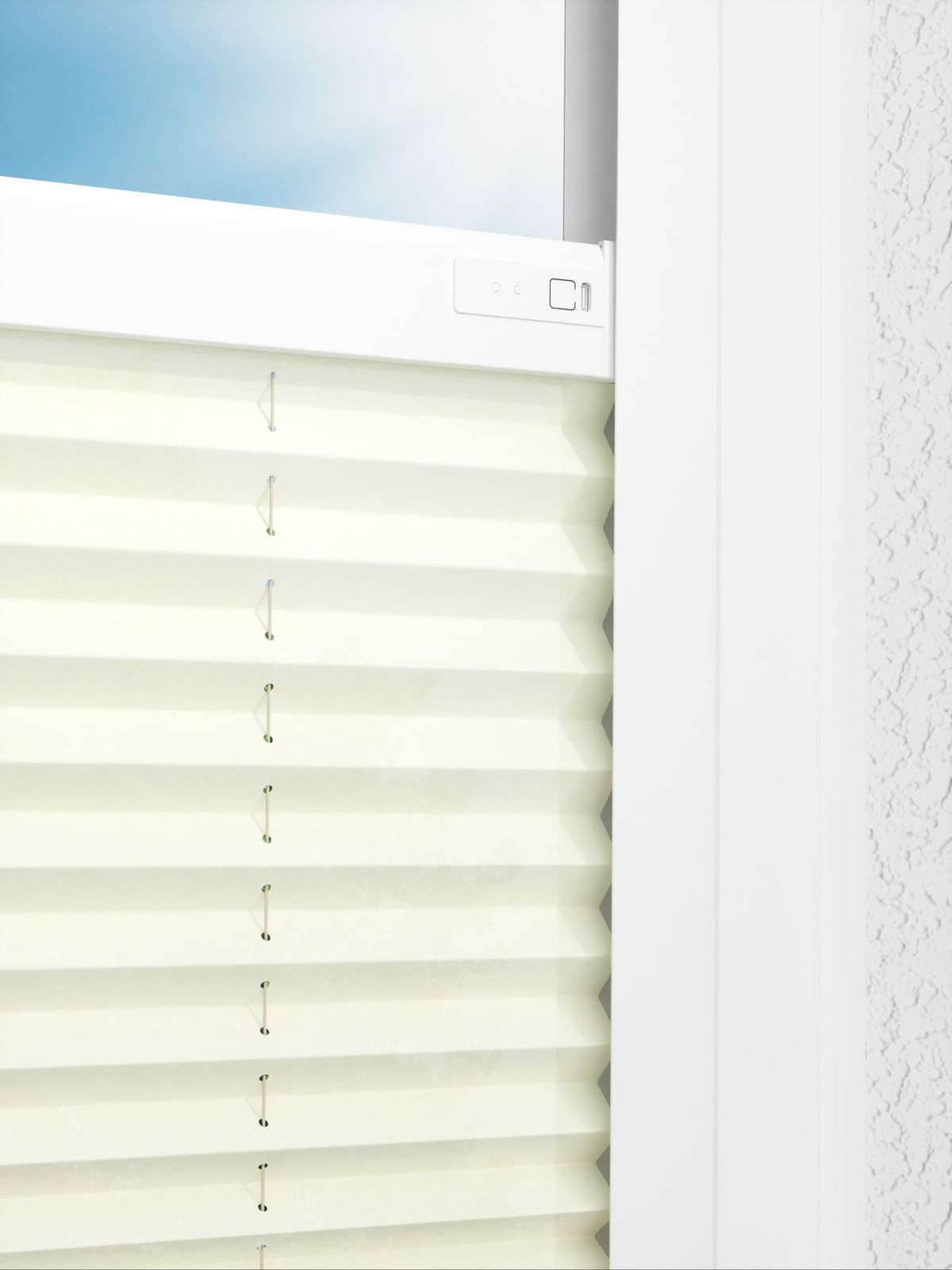 Detailansicht LYSEL HOME Plissee 207A Elva Krepp