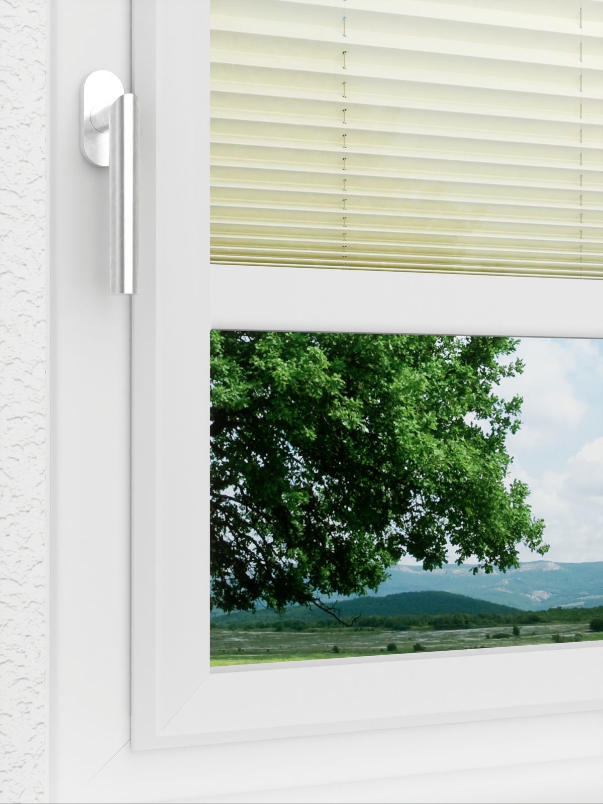 Detailansicht LYSEL HOME Plissee 207A Elva Krepp