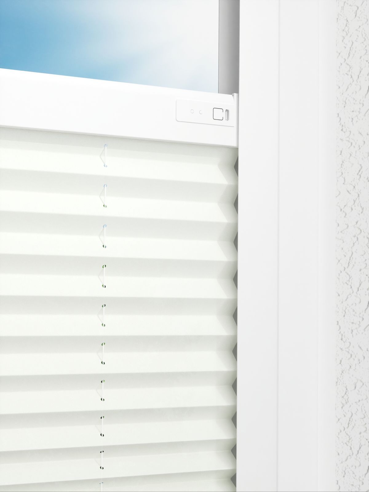 Detailansicht LYSEL HOME Plissee 132A Elva Krepp