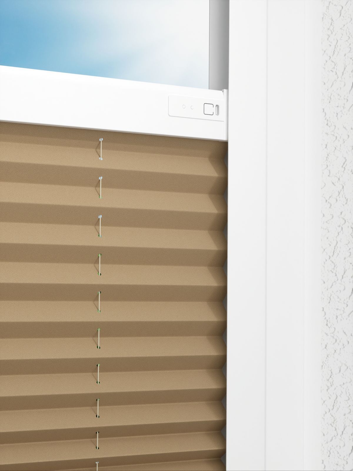 Detailansicht LYSEL HOME Plissee 235A Elva Krepp