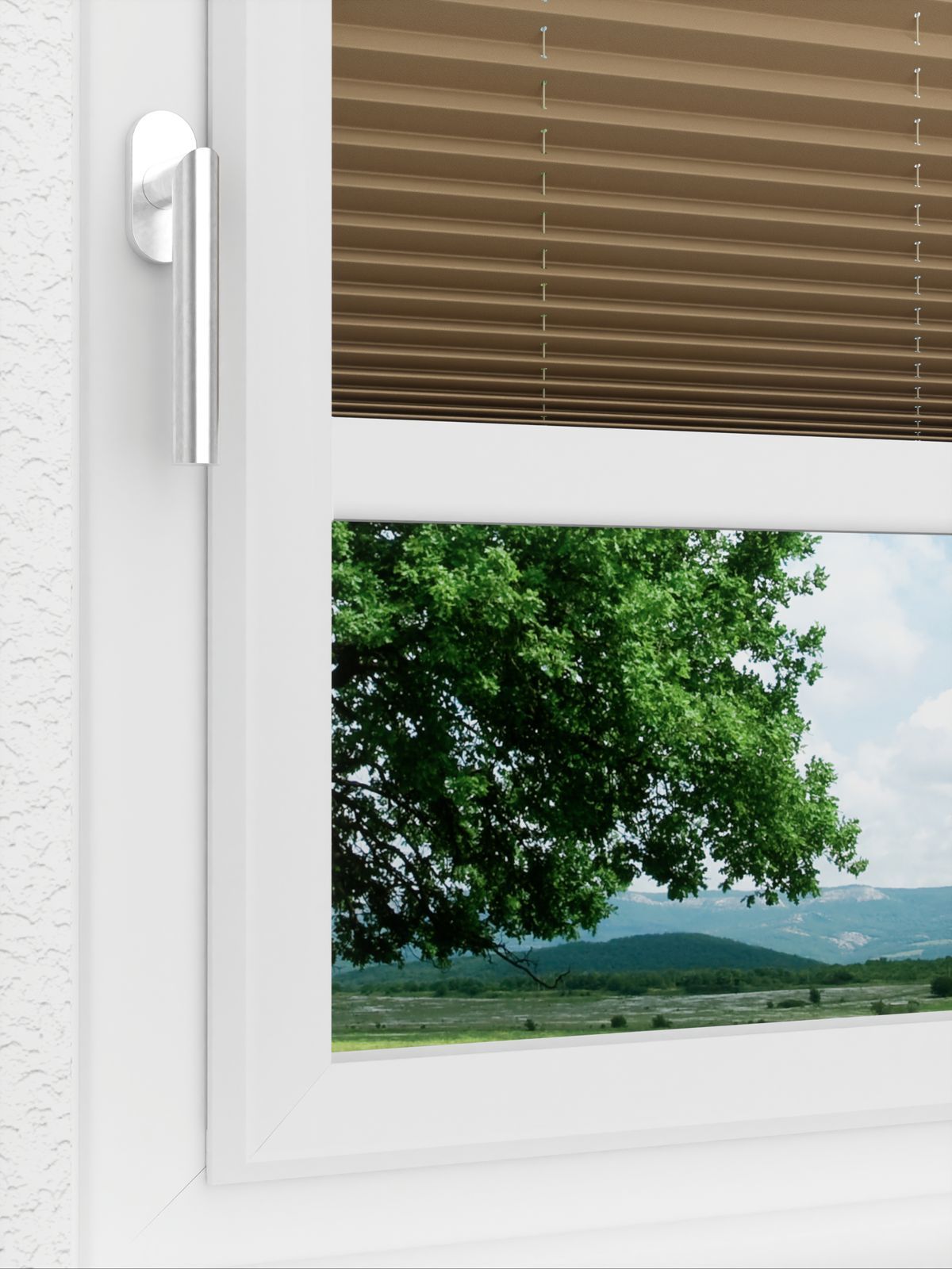 Detailansicht LYSEL HOME Plissee 235A Elva Krepp