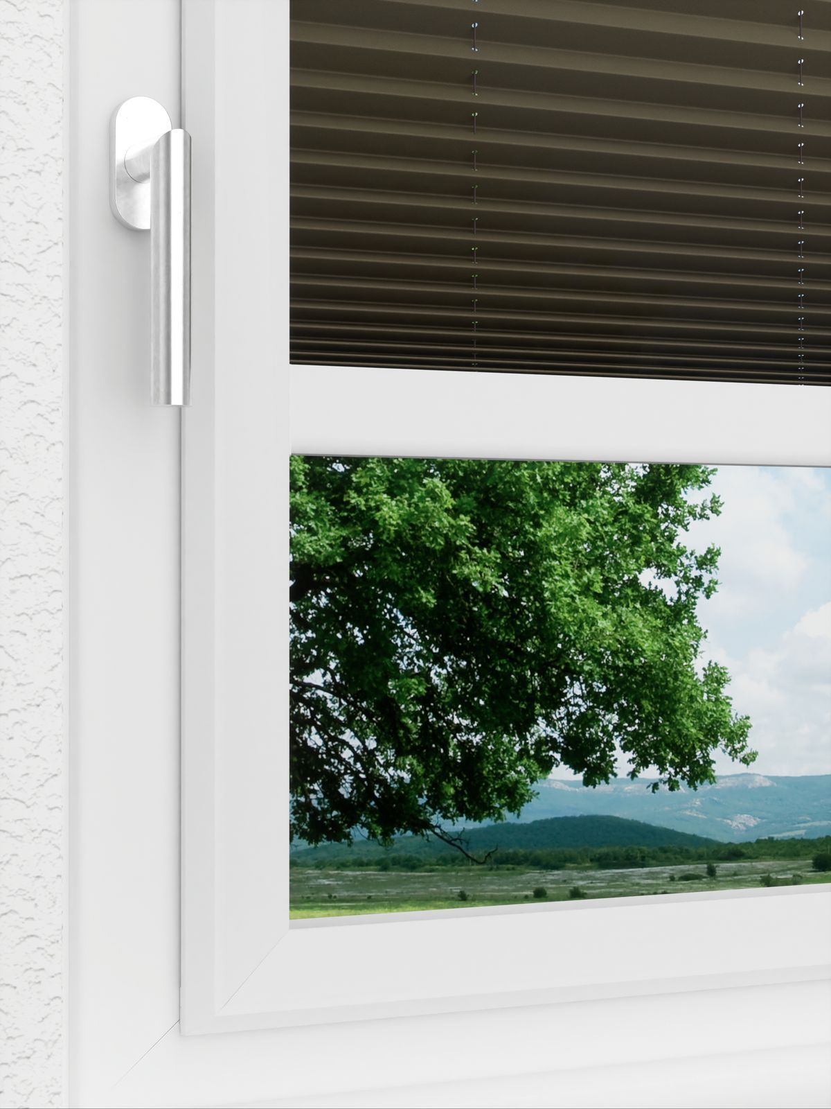 Detailansicht LYSEL HOME Plissee 236A Elva Krepp