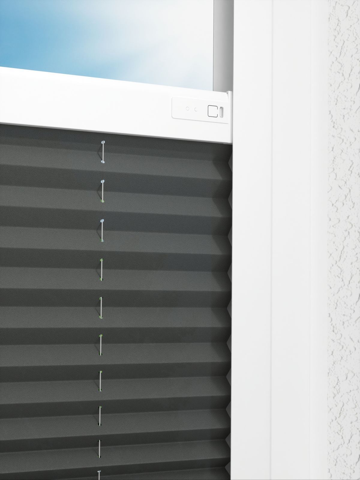 Detailansicht LYSEL HOME Plissee 137A Elva Krepp