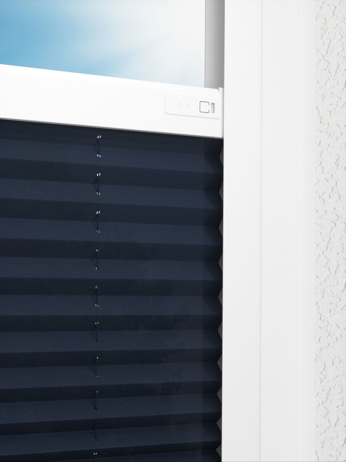 Detailansicht LYSEL HOME Plissee 237A Elva Krepp