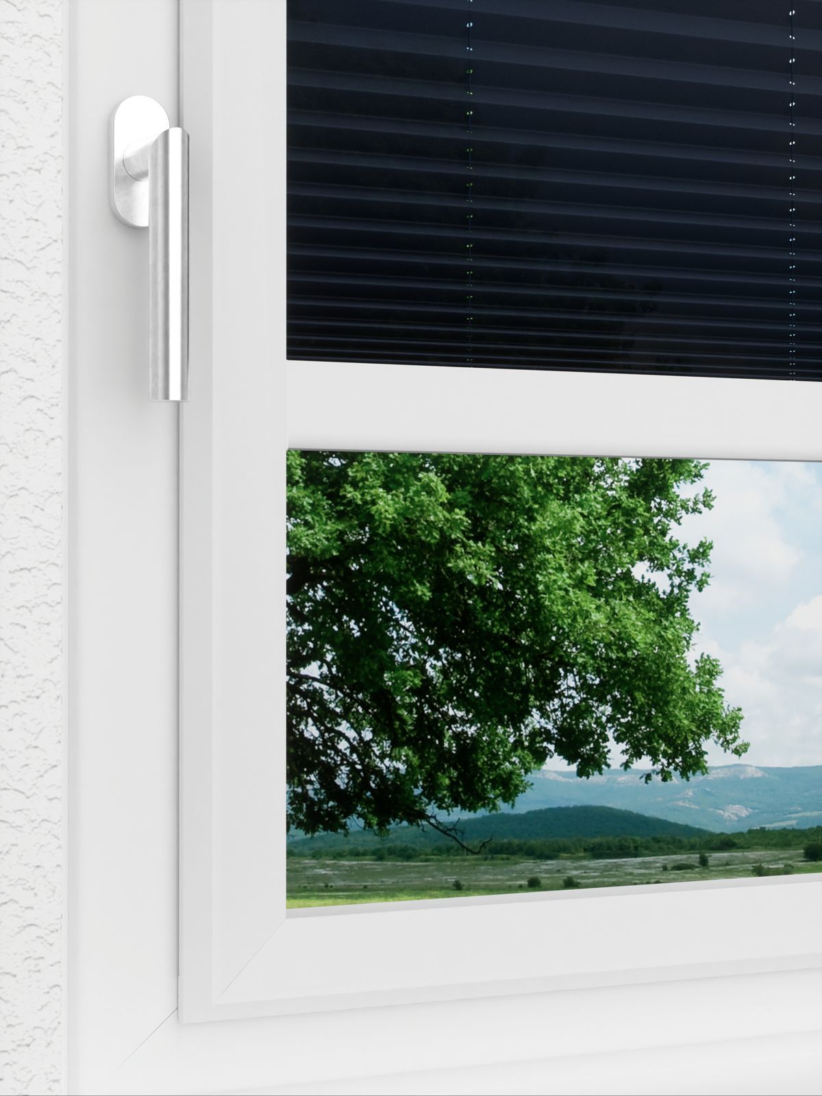 Detailansicht LYSEL HOME Plissee 237A Elva Krepp