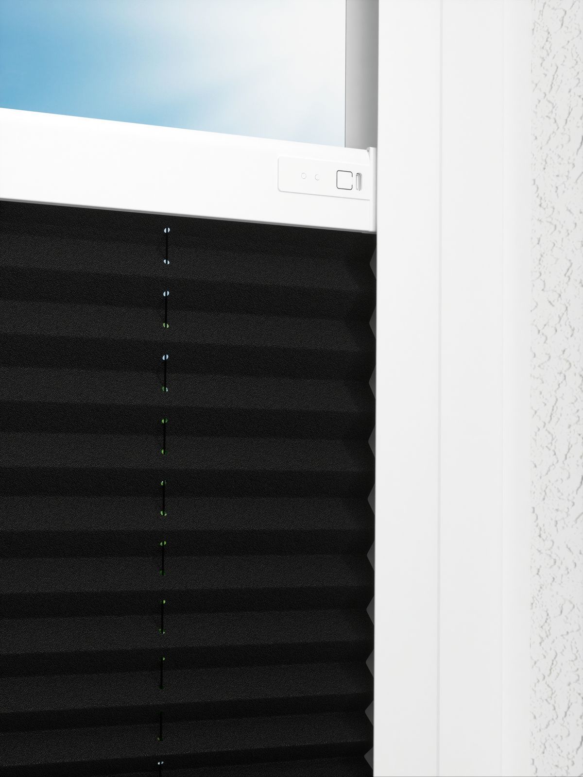 Detailansicht LYSEL HOME Plissee 238A Elva Krepp BO