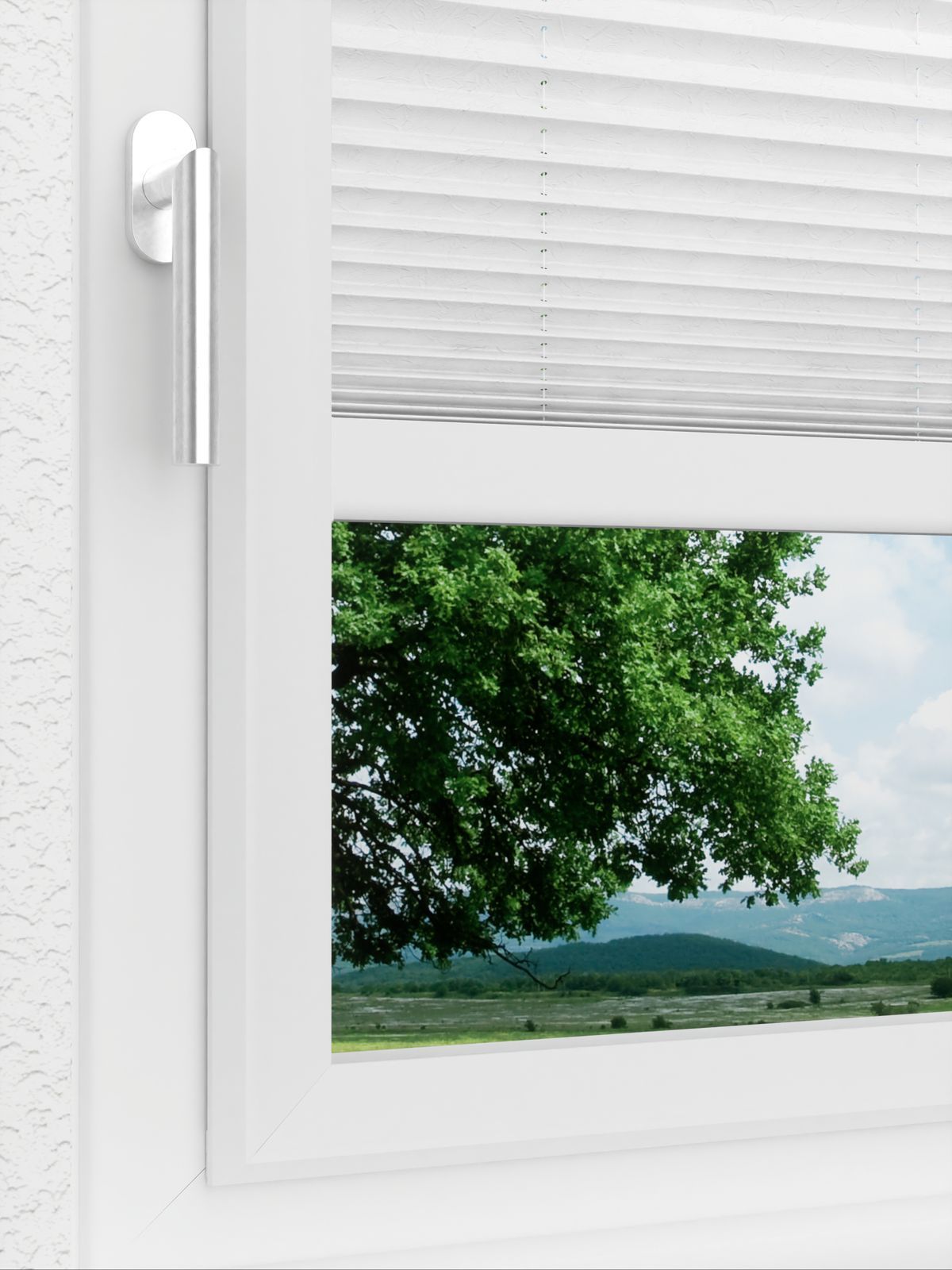 Detailansicht LYSEL HOME Plissee 124A Bari Crush Pearl