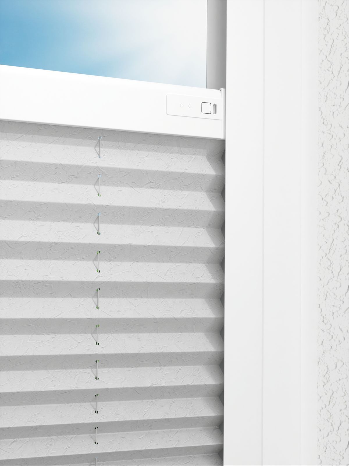 Detailansicht LYSEL HOME Plissee 239A Bari Crush Pearl