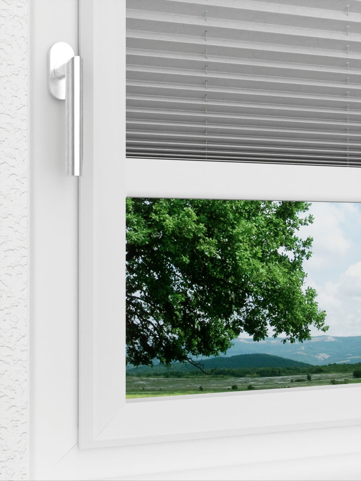 Detailansicht LYSEL HOME Plissee 239A Bari Crush Pearl