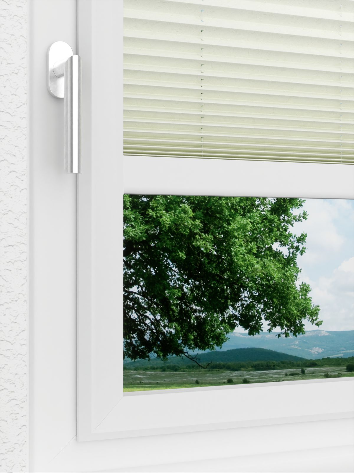 Detailansicht LYSEL HOME Plissee 241A Bari Crush Pearl