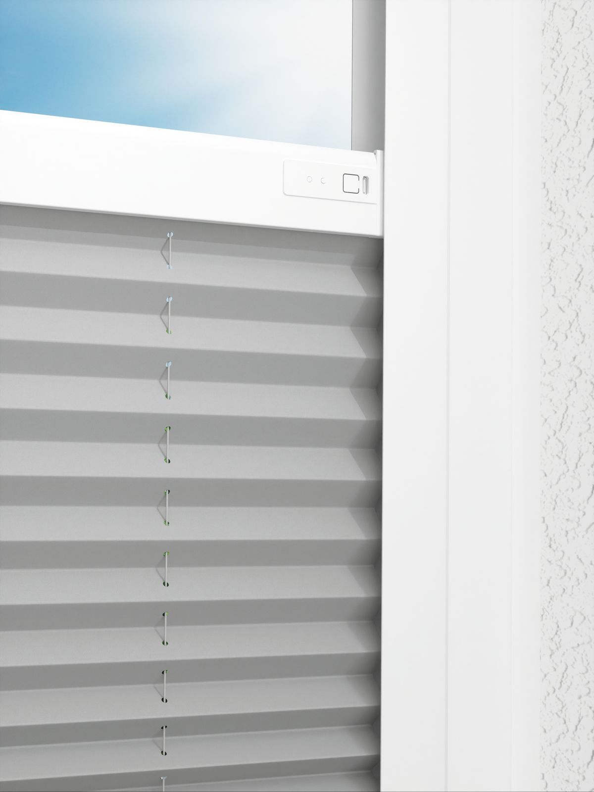 Detailansicht LYSEL HOME Plissee 214A Jonte Pearl