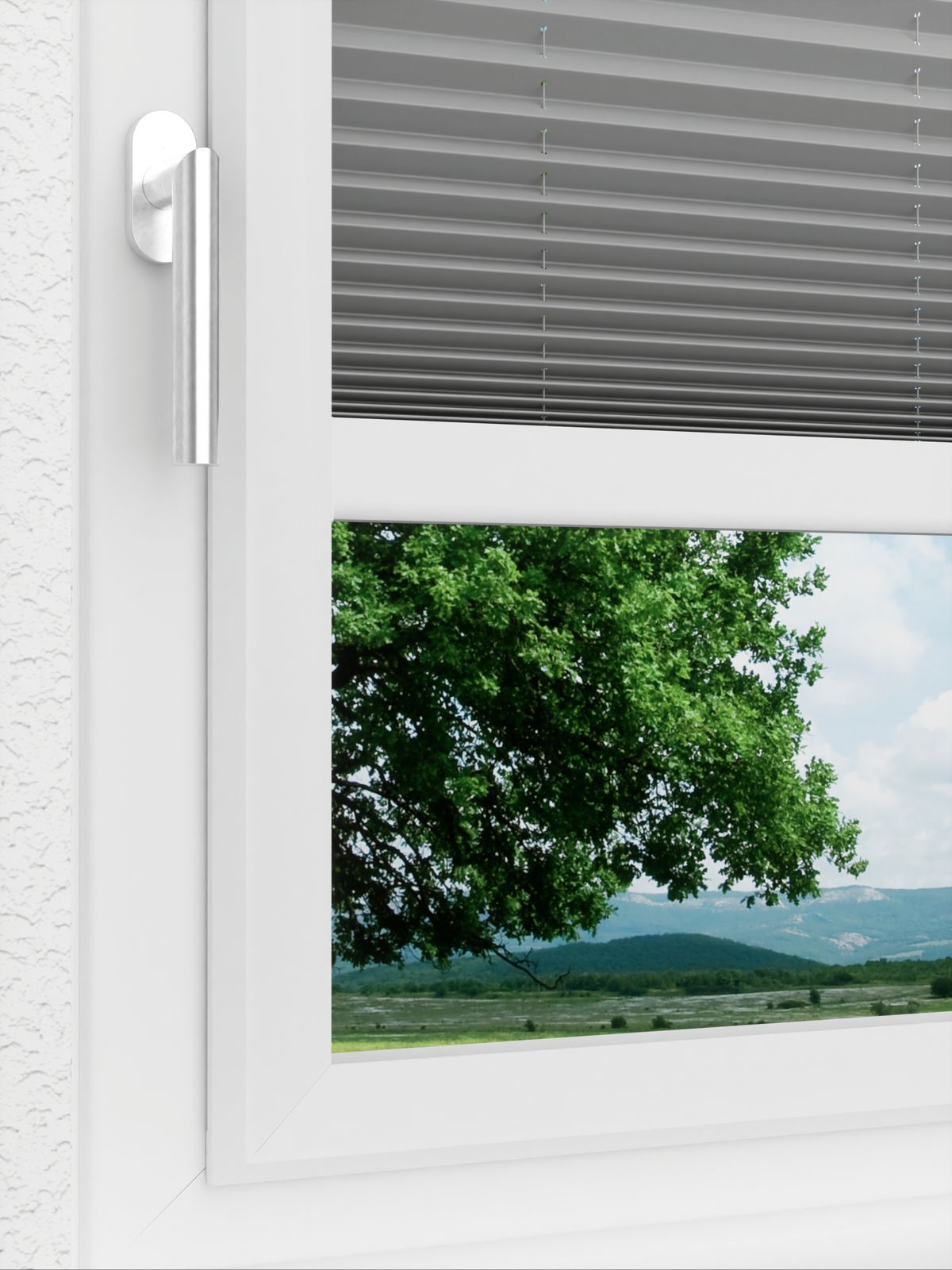 Detailansicht LYSEL HOME Plissee 214A Jonte Pearl