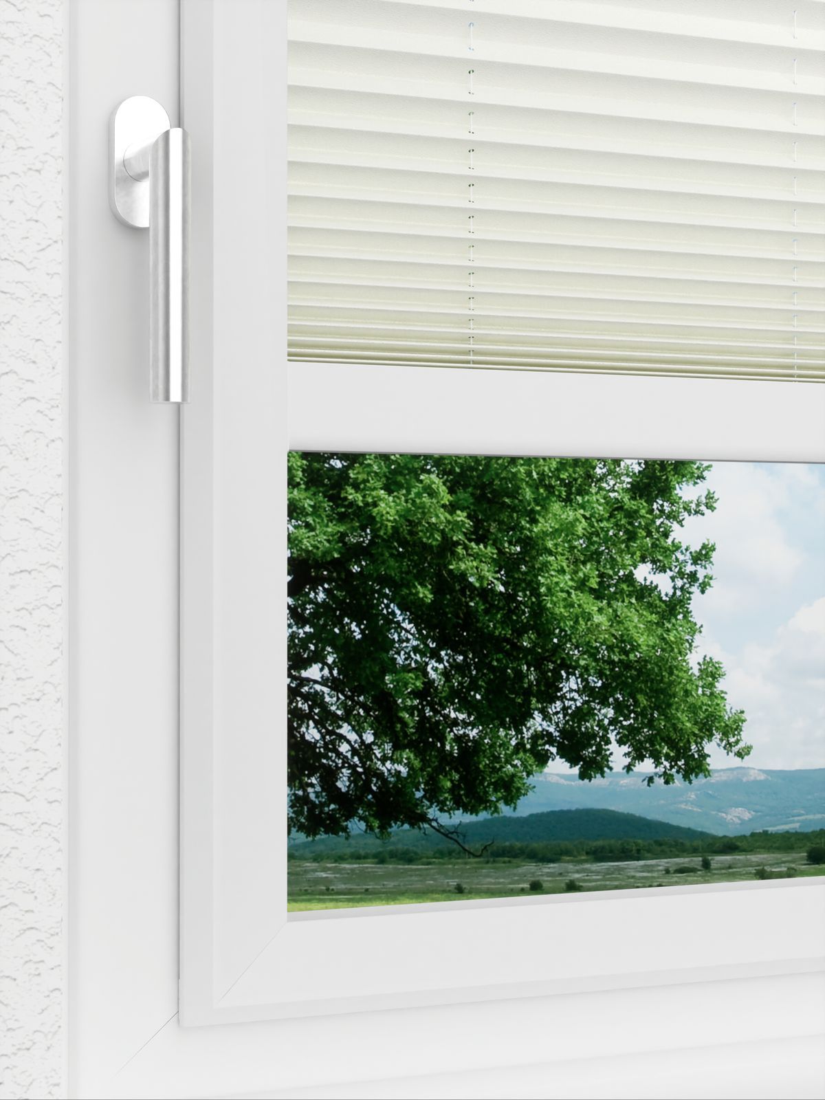 Detailansicht LYSEL HOME Plissee 307A Milla Krepp