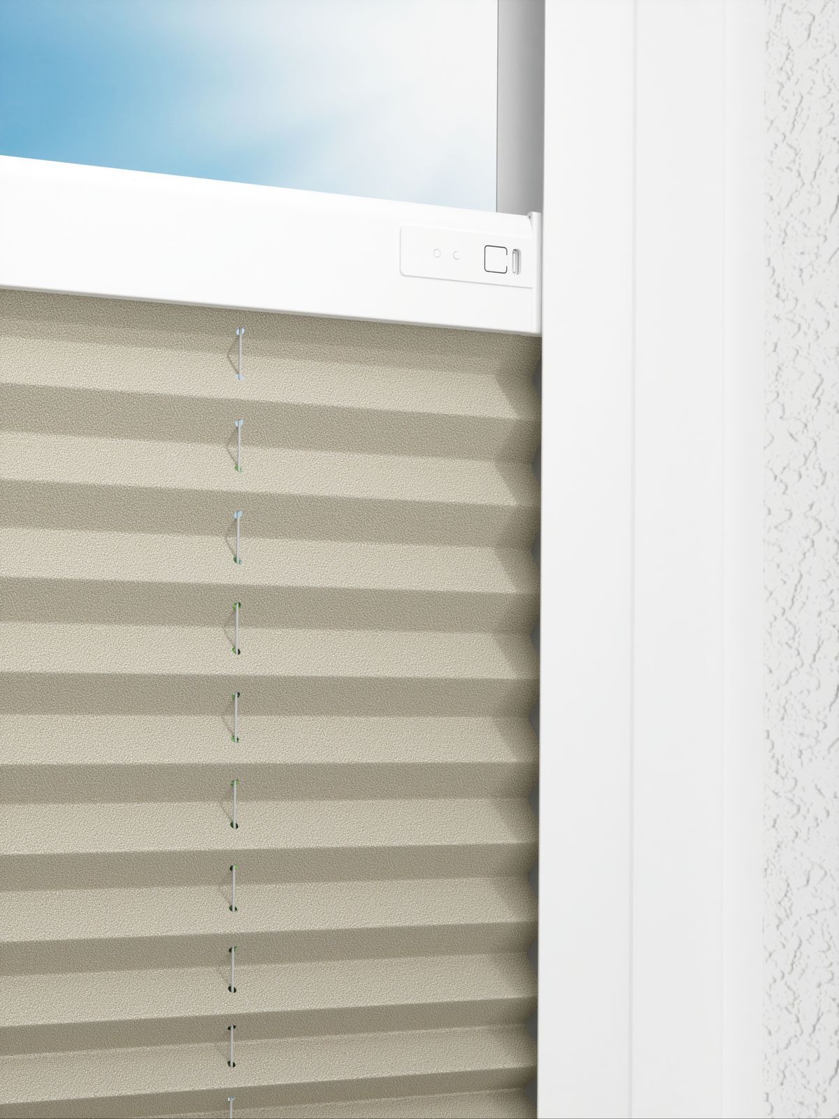 Detailansicht LYSEL HOME Plissee 308A Milla Krepp