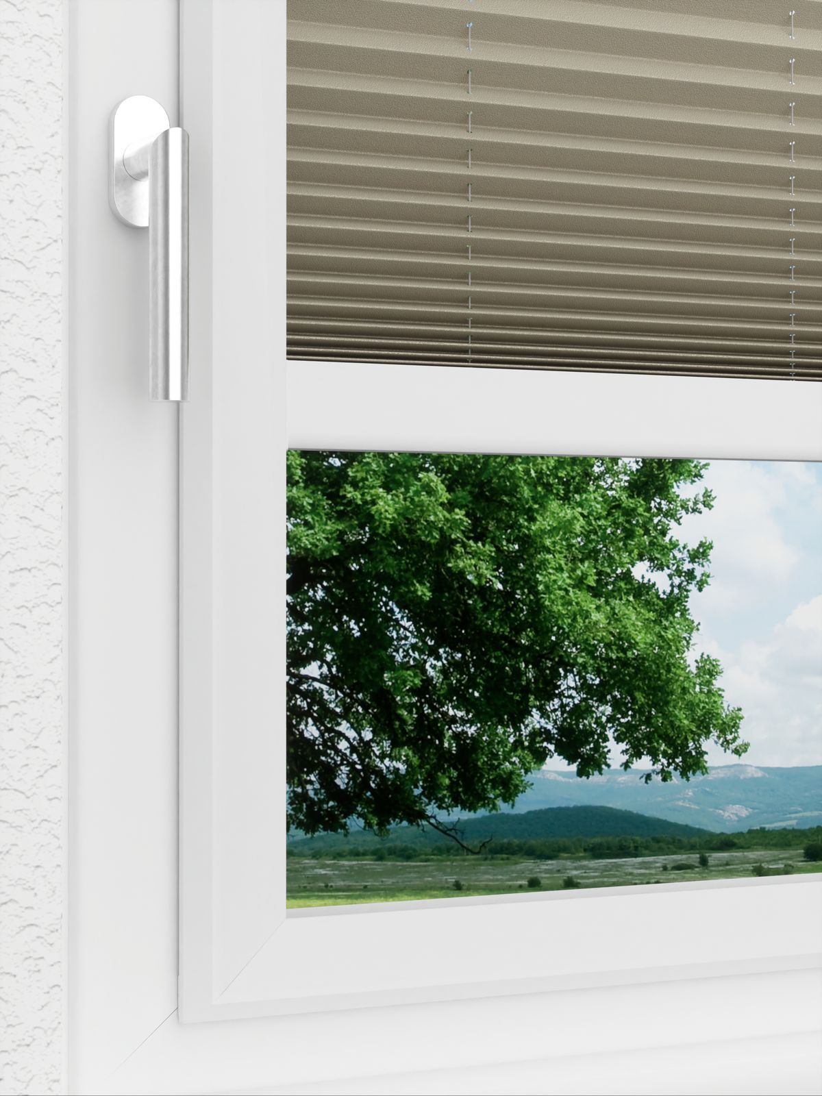 Detailansicht LYSEL HOME Plissee 308A Milla Krepp