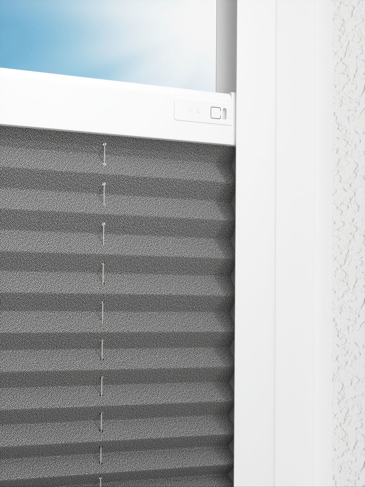 Detailansicht LYSEL HOME Plissee 302A Milla Krepp